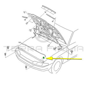 300x300 Nissan Skyline R32 Gtr Gtst Gts 4 Hood Support Rod Grommet 65512 R3000