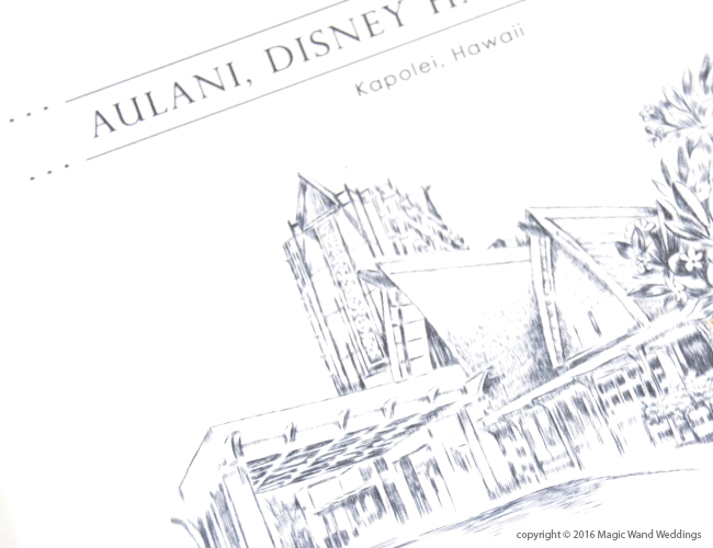 650x500 Aulani Disney Hawaii Skyline Wedding Invitations