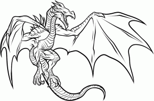 302x198 How To Draw A Dragon From Skyrim, Step By Step, Video Game