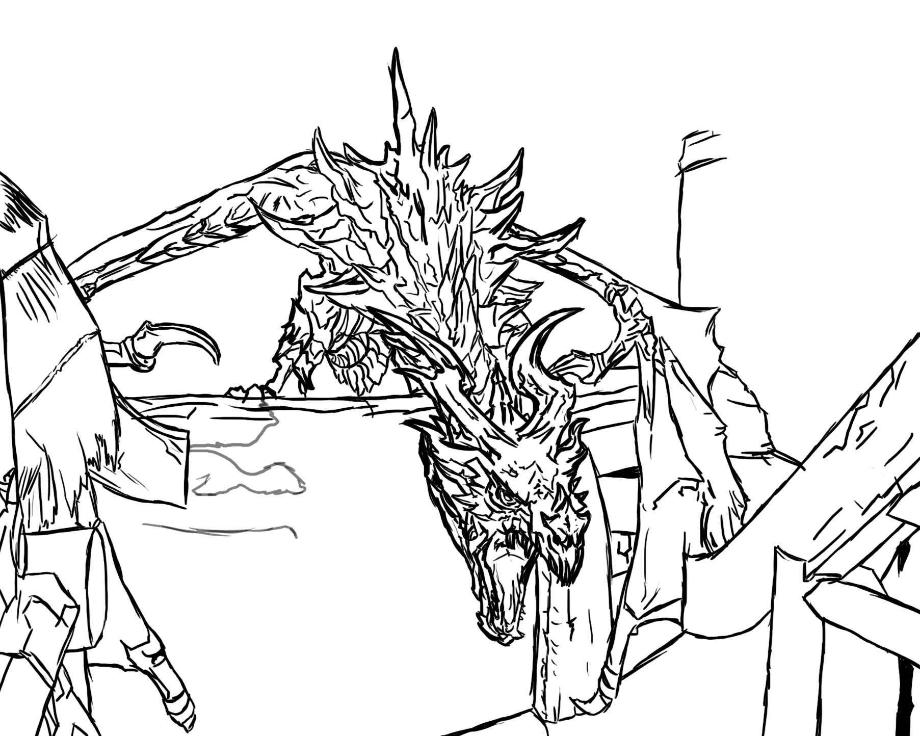 1805x1444 Skyrim Alduin