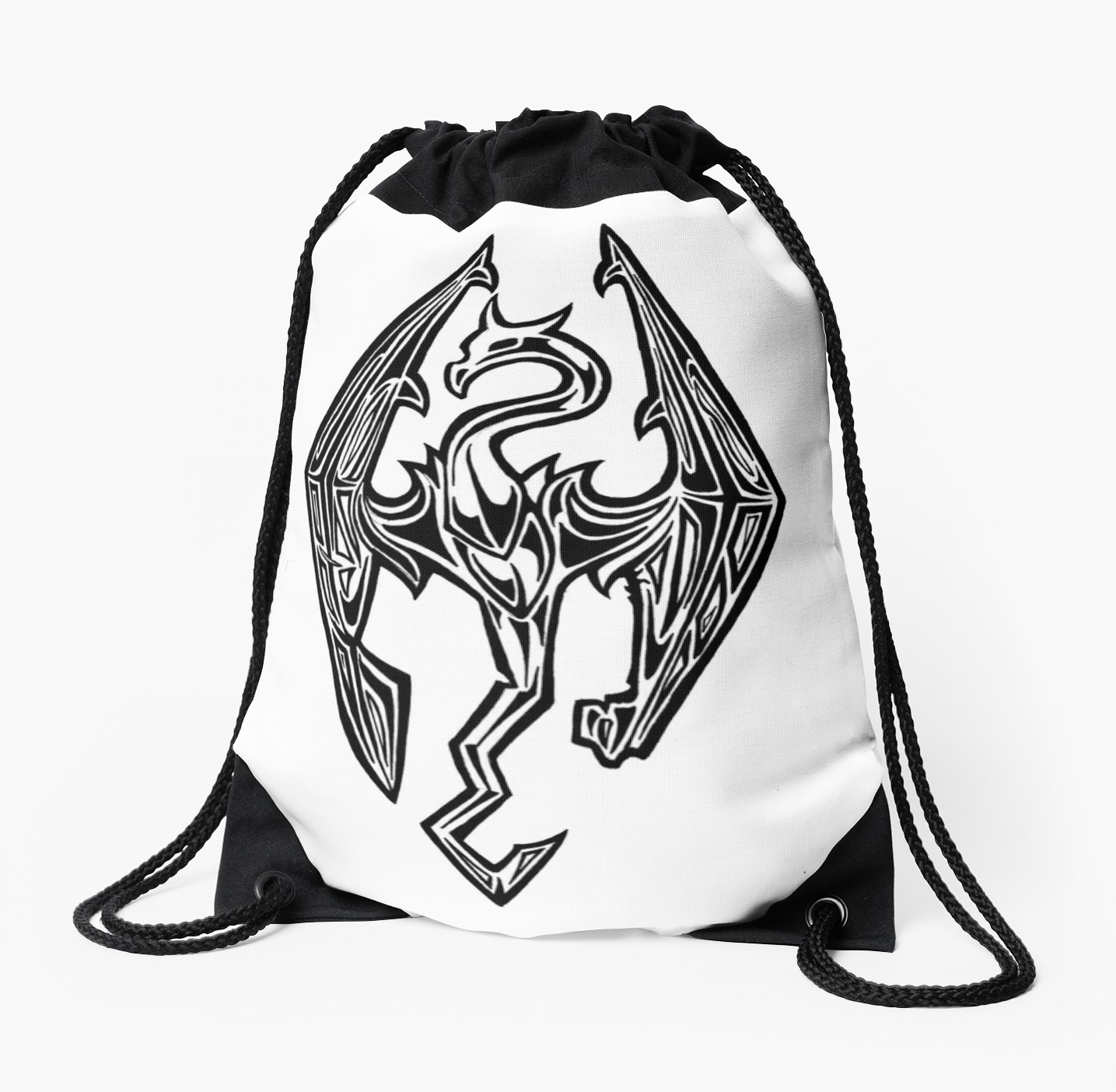 1435x1404 Skyrim Logo Dovah Dragon Drawstring Bags By Youngtrendsette