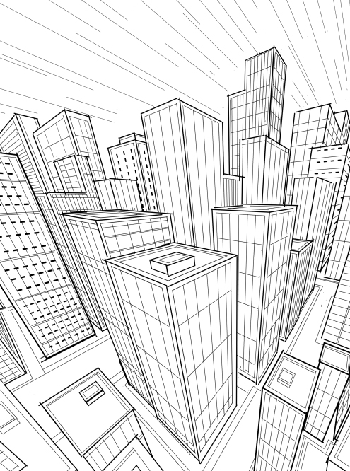 495x666 City Perspective Isometric By Dct66