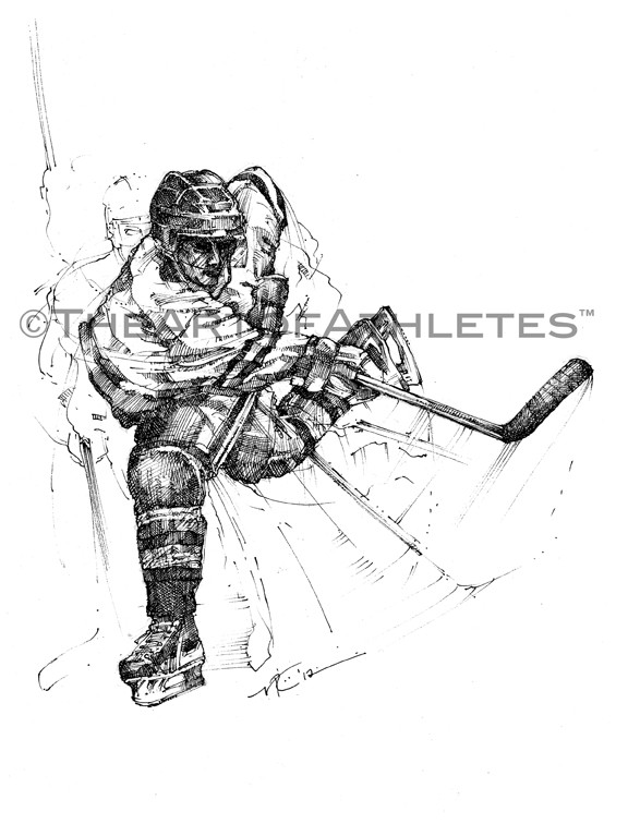 576x756 Ice Hockey Drawings