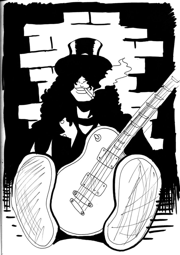 751x1064 Slash Notte Bianca 2011 Sketch By Deanfenechanimations