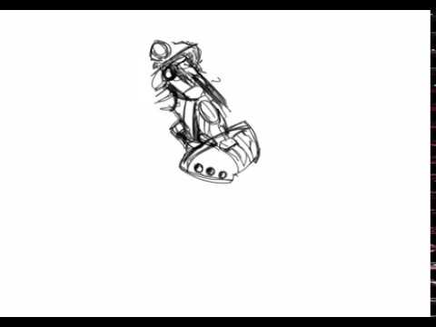 480x360 Star Wars Vehicle Sketch With The Slate Drawing Pad.