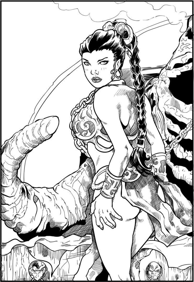 741x1078 Slave Leia By Darthgaul