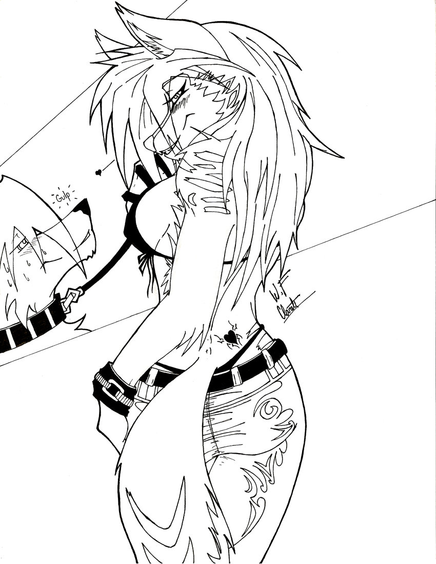 850x1098 Dark Seduction Slavery Sketch By Whitefurr