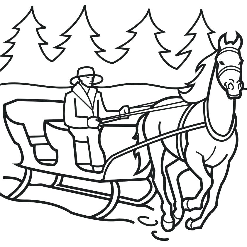 842x842 Jake The Dog Coloring Pages Sled Coloring Pages Horse Drawn Sleigh