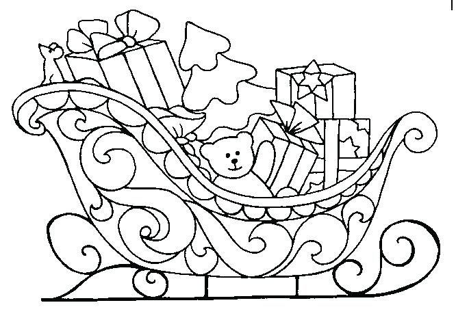 666x465 Sled Coloring Pages
