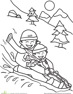 301x387 Sledding Worksheet
