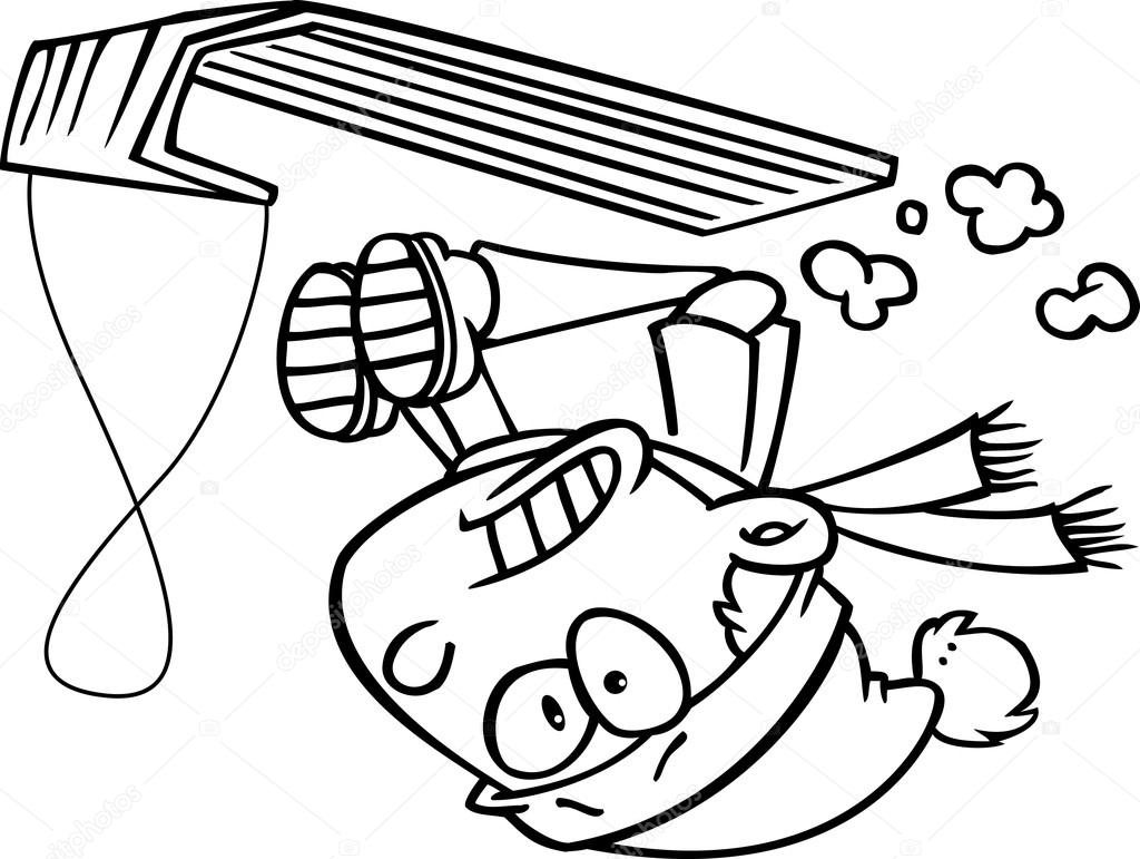 1024x771 Cartoon Boy Snow Sledding Stock Vector Ronleishman