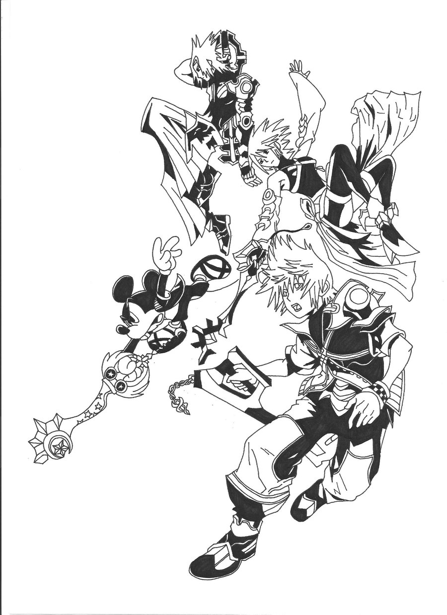 900x1238 Kingdom Hearts Birth By Sleep By Hollowfer