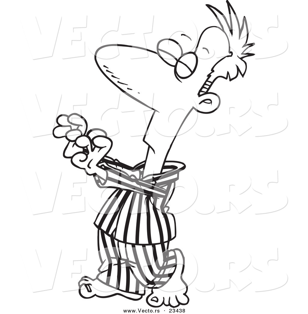 1024x1044 Cartoon Vector Of Cartoon Man Sleep Walking