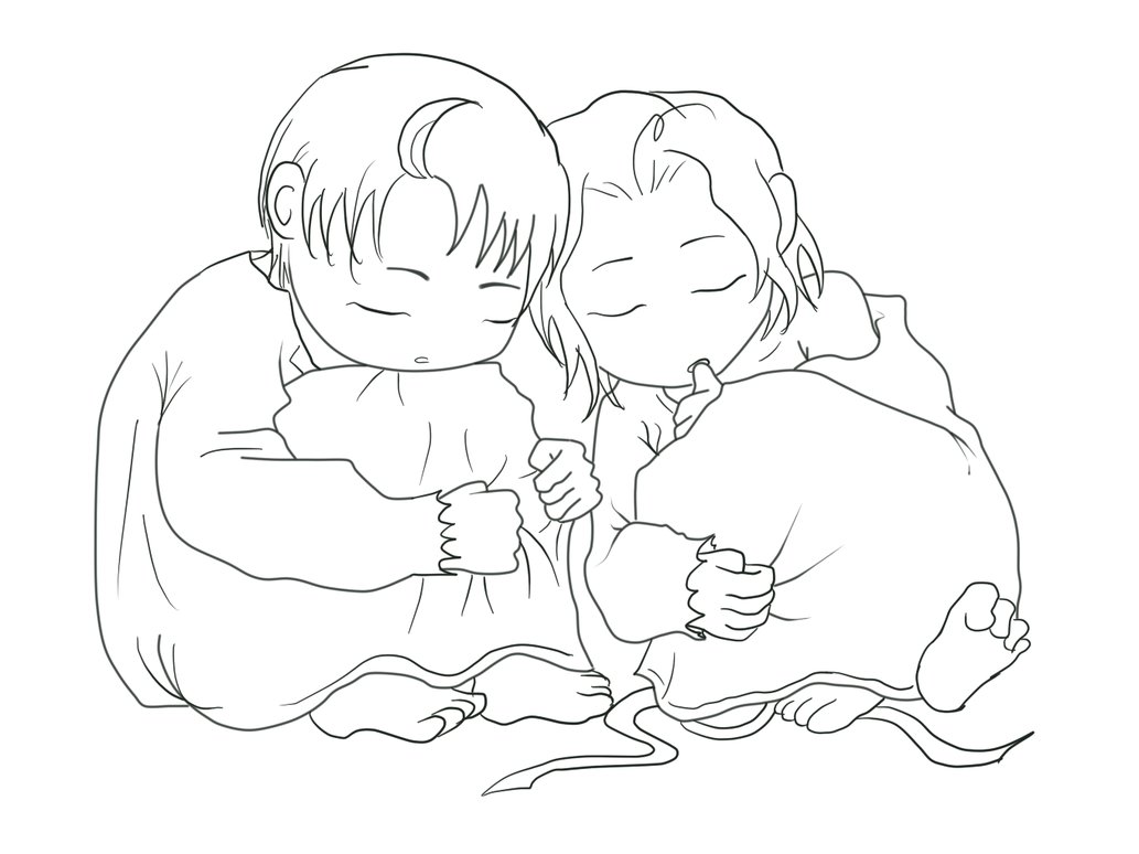 1033x774 Commission] Sleeping Babies By Pianodream