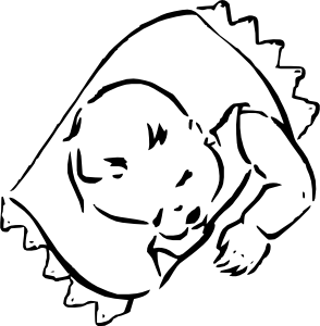 294x300 Sleeping Baby Clip Art