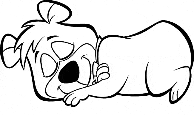 650x387 Bear Coloring Page