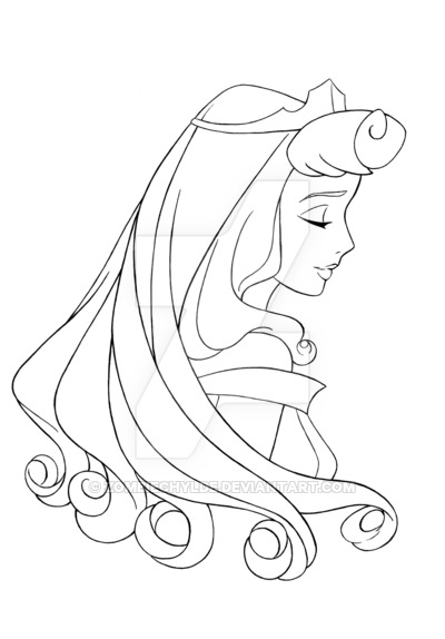 400x574 Sleeping Beauty Lineart By Zombiechylde