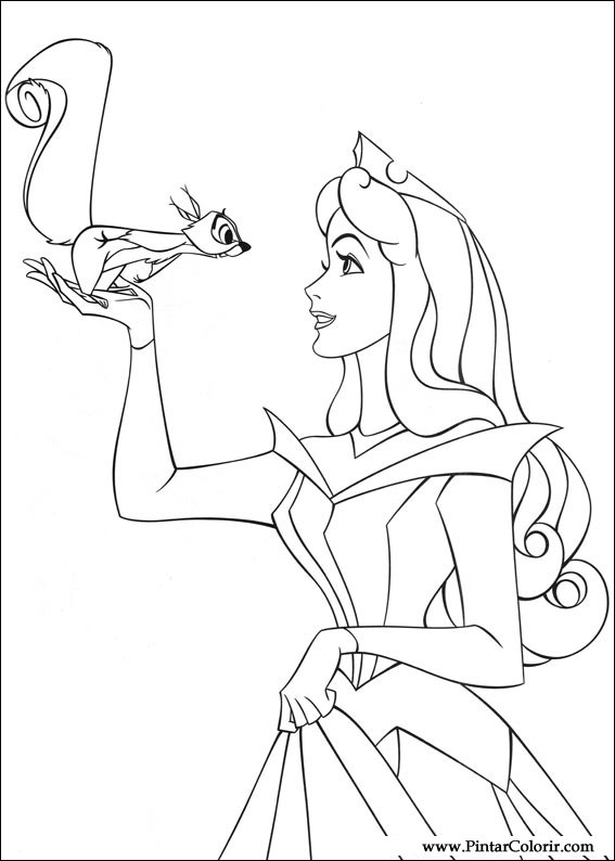 567x794 Drawings To Paint Amp Colour Sleeping Beauty