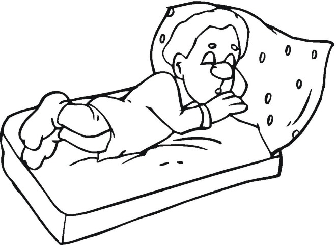 660x481 Boy Sleeping In Bed Coloring Pages Quilt Coloring Pages