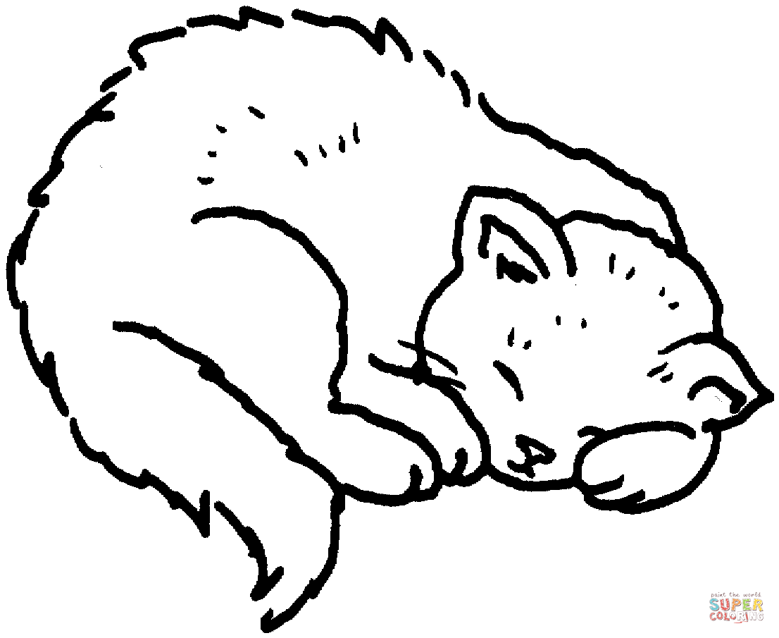 1106x905 How To Draw A Sleeping Cat