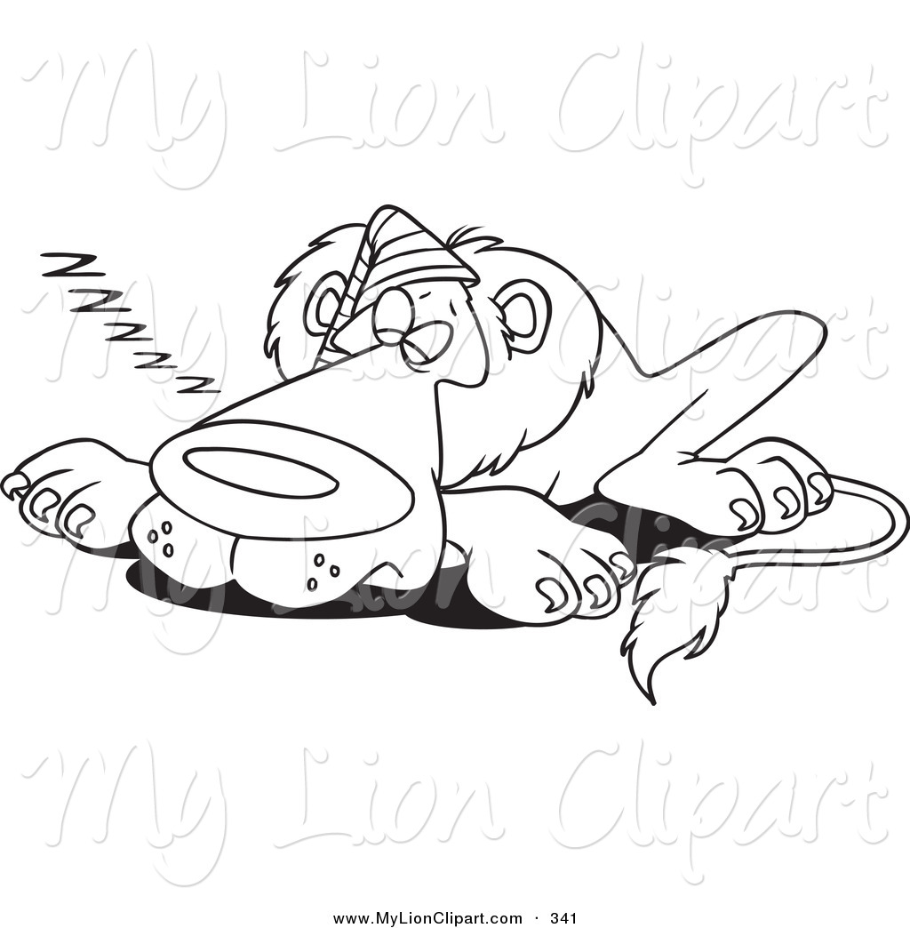 1024x1044 Clipart Of A Cartoon Black And White Coloring Page Outline Design