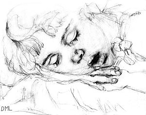 300x237 Sleeping Child Drawings