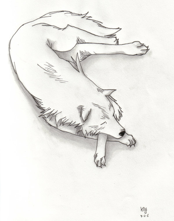 600x761 Wolf Sleeping By Soumarukaji