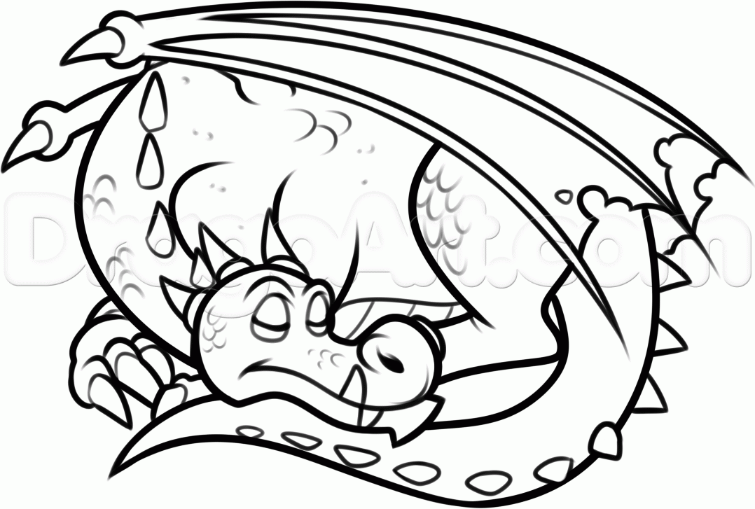 1078x727 Very Cute! Strong Image. Omit Wings How To Draw A Sleeping