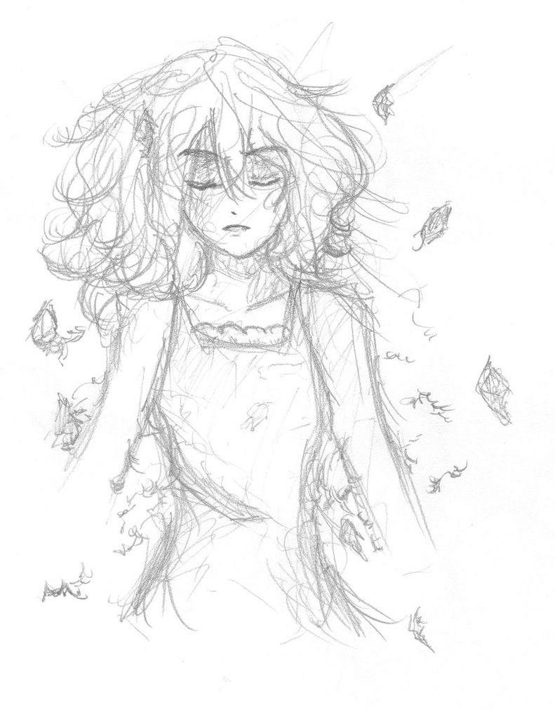 791x1011 A Girl Sleeping In The Grass By Elmoloticous