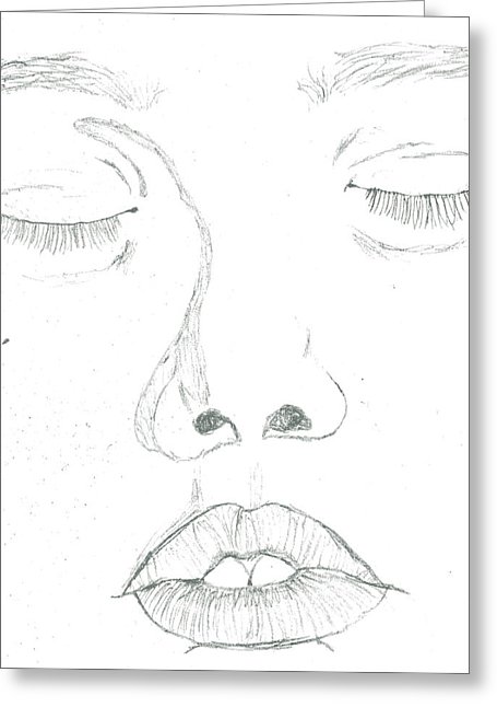 455x646 Sleeping Girl Drawing By Amanda Long