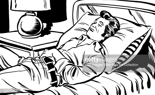 528x325 Guy Sleeping In Bed Clipart