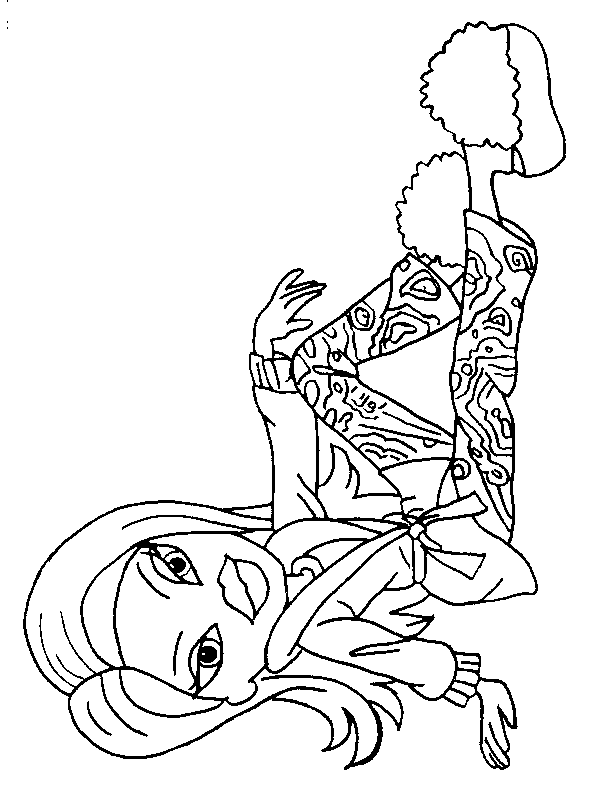 600x792 Sleepover Coloring Pages Bratz Coloring Pages Free Black And White