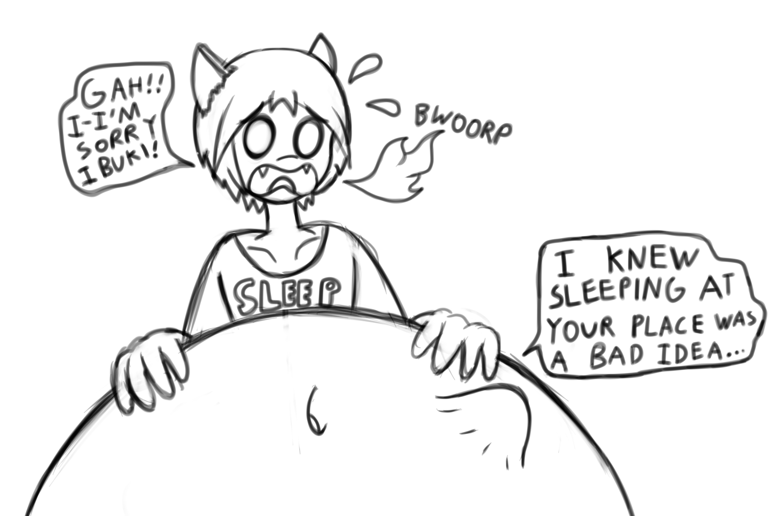 1543x1025 Sleepover Mishaps By Nastbag