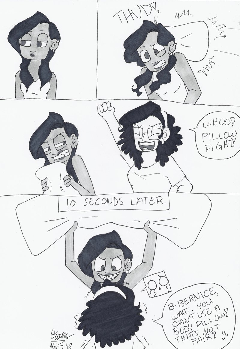 800x1164 Sleepover Week Monday Pillow Fight By Jetsir