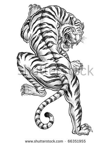 360x470 Old School Tattoo Love The Tiger . Tattoo