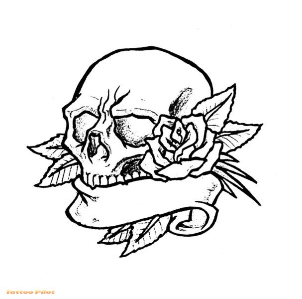 607x600 Snake Skull Tattoo Stencil In 2017 Real Photo, Pictures, Images