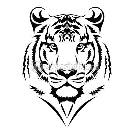 450x450 Amazing Tiger Tribal Tattoo Designs 79 On Sleeve Tattoo Designs