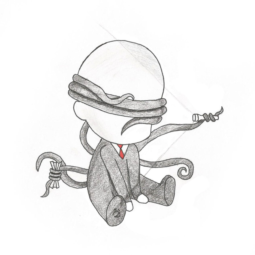 894x894 Chibi Slender Man By Rebecca9965
