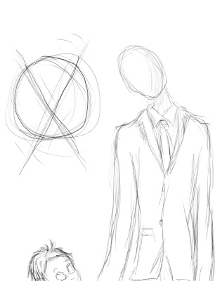306x400 Slender Man Drawing By Giraffeaggression