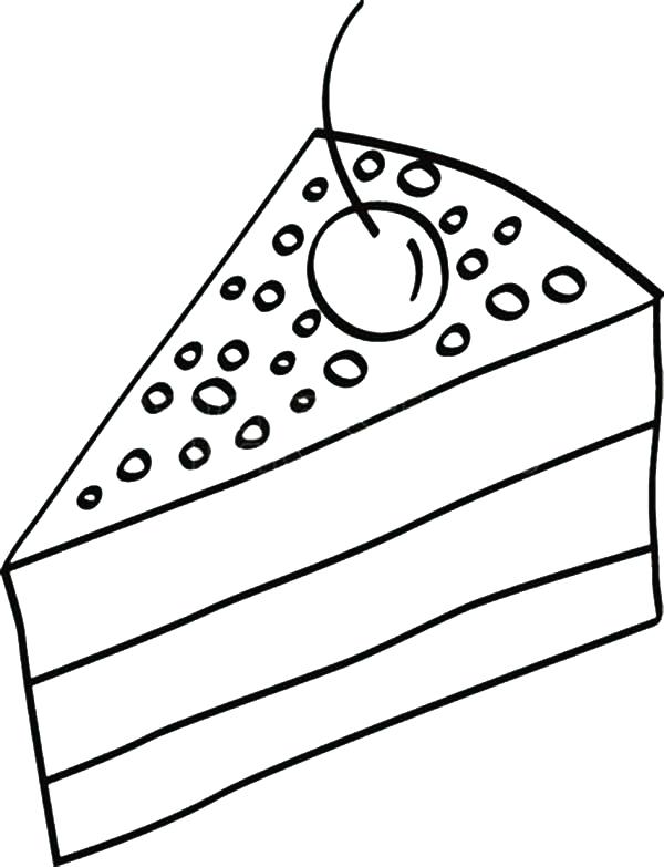 Slice Cake Drawing at GetDrawings | Free download