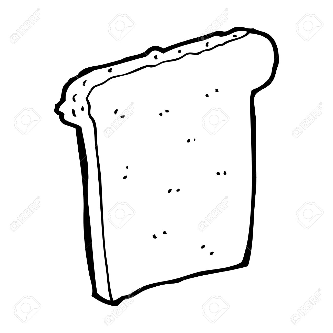 1300x1300 Cartoon Slice Of Bread Royalty Free Cliparts, Vectors, And Stock