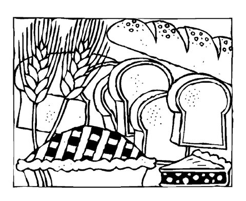 480x393 Slices Of Bread Coloring Page Free Printable Coloring Pages