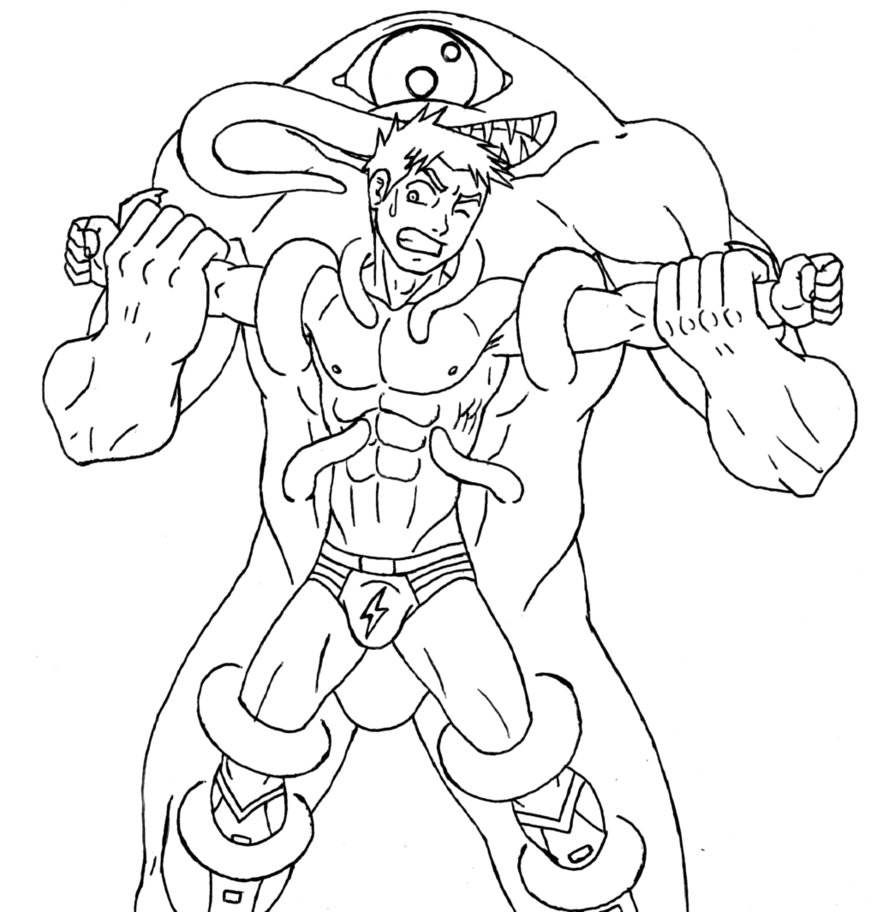 877x912 Slime Monster Vs Red Ray 4