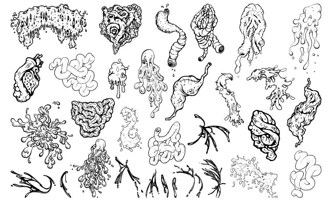 645x395 Slime Vector Pack