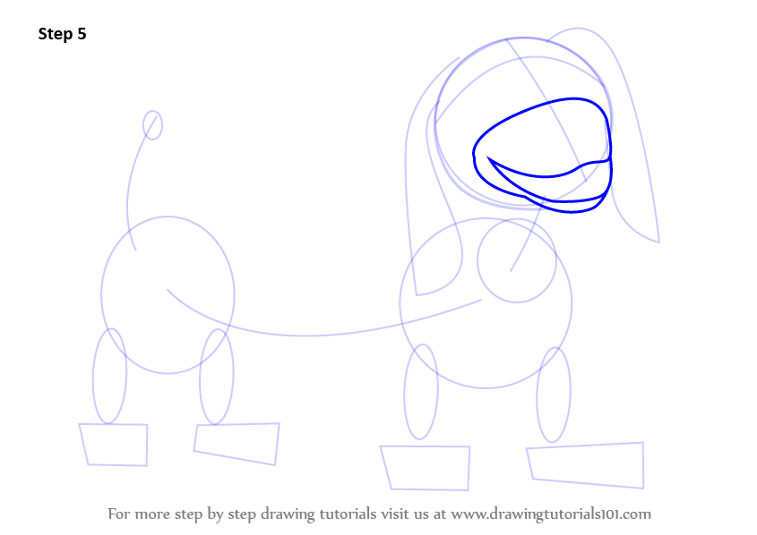 845x598 Learn How To Draw Slinky Dog From Toy Story (Toy Story) Step By