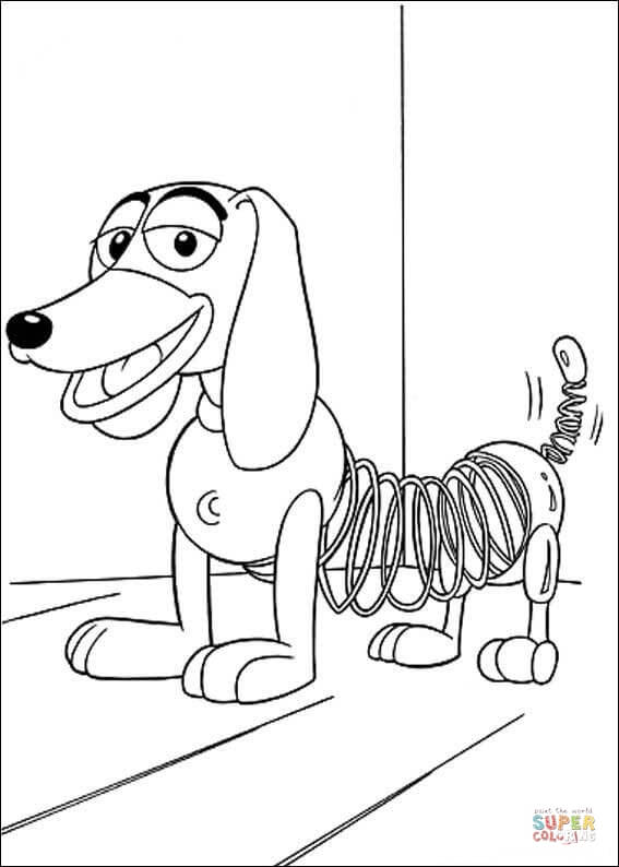 567x794 Slinky Dod Is Smiling Coloring Page Free Printable Coloring Pages