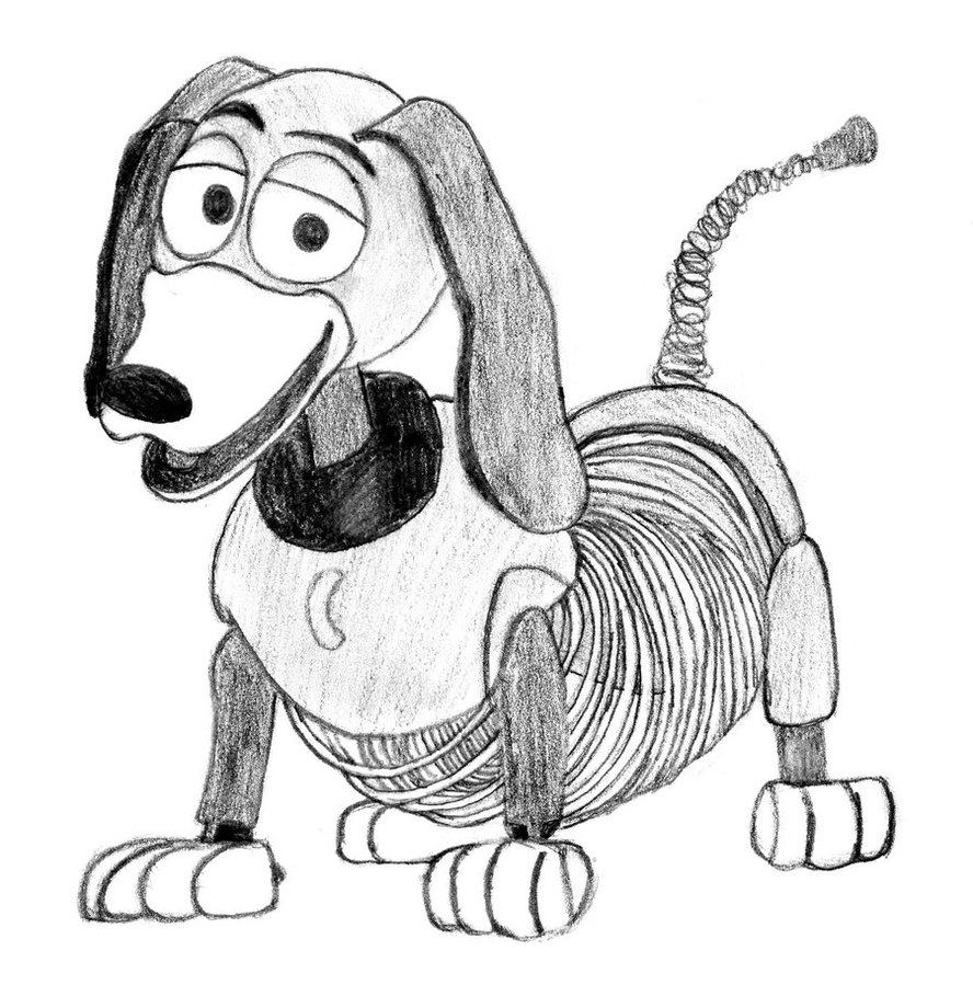 888x899 Slinky Dog By Cartoonlover159