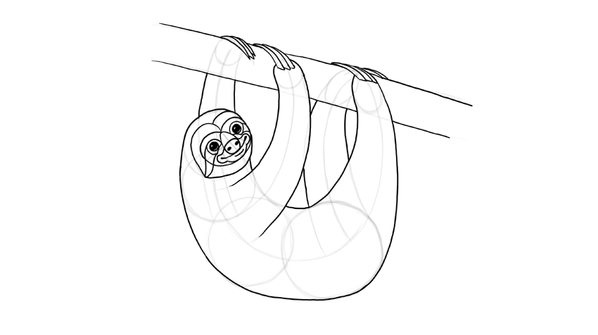 850x476 How To Draw A Sloth Step By Step