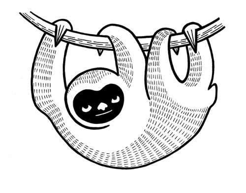 500x391 Sloth Art Gallery