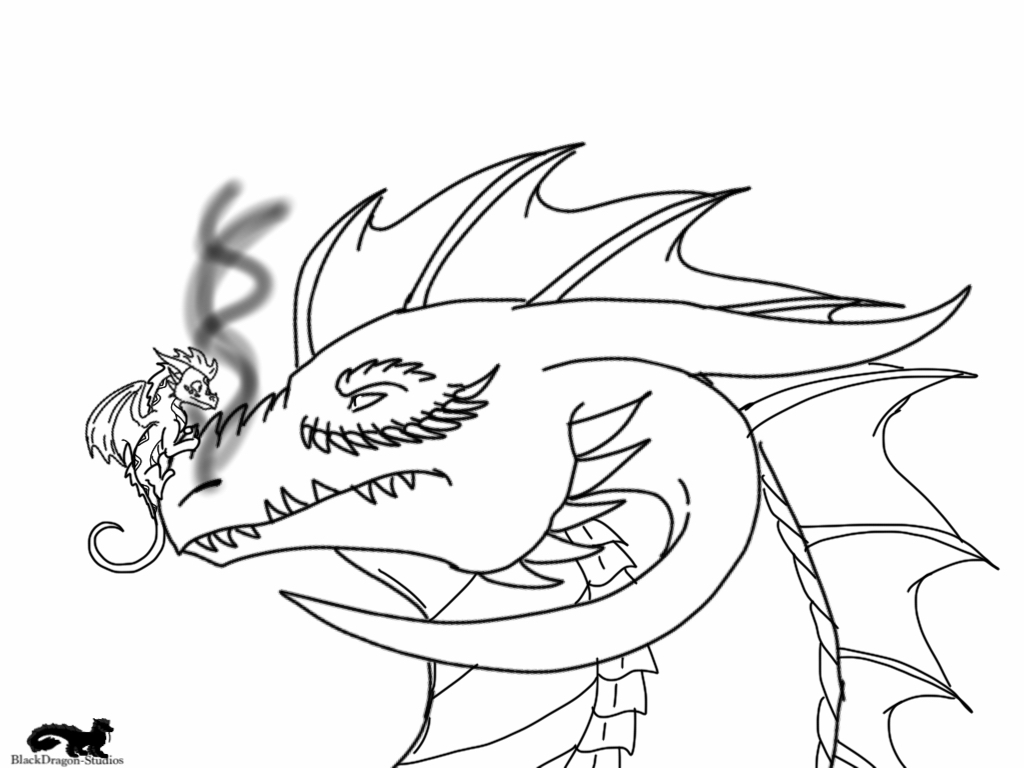 1024x768 Dragons Small Luminance On Megara's Nose Sketch By Blackdragon